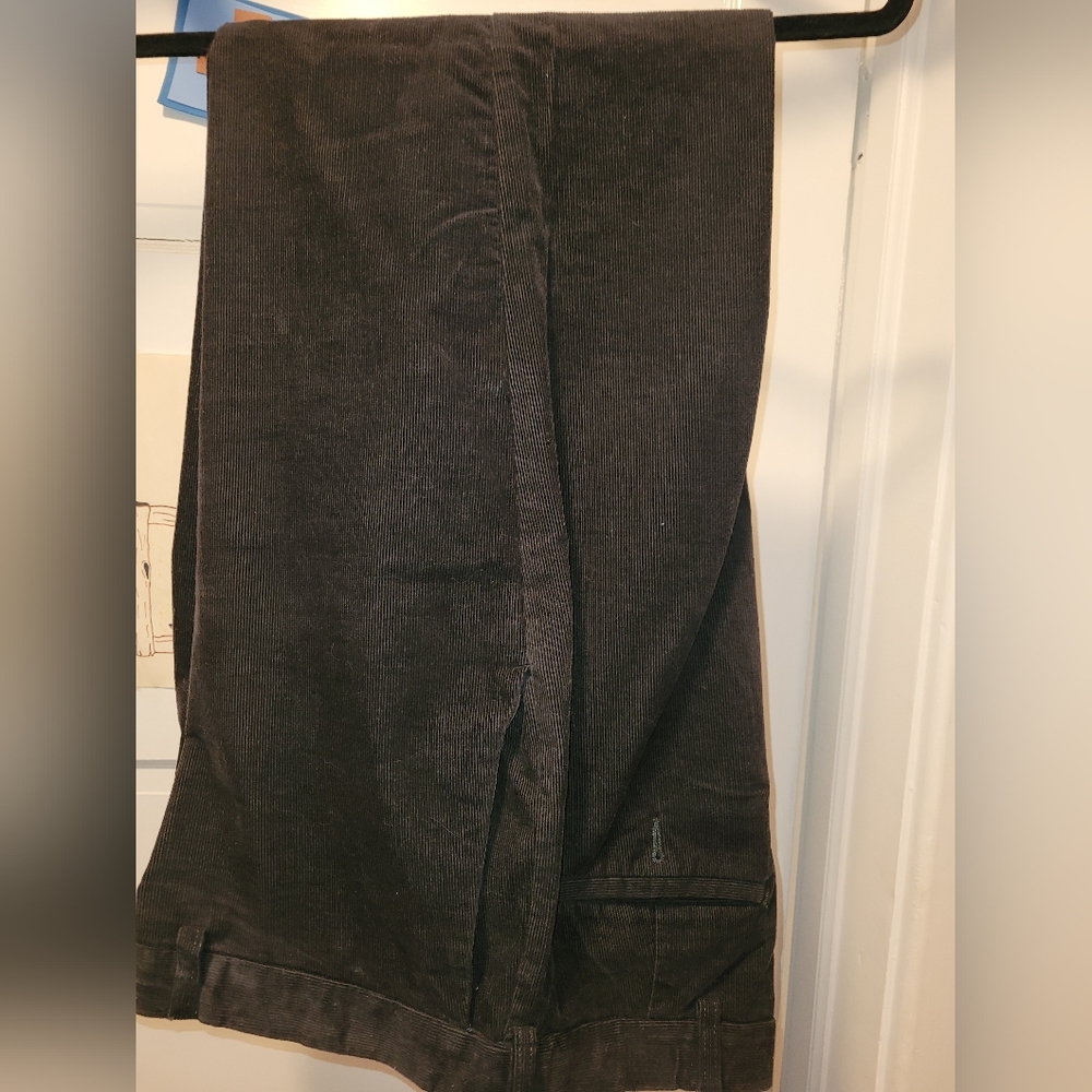 Haggar classic fit corduroy pants charcoal 40x31